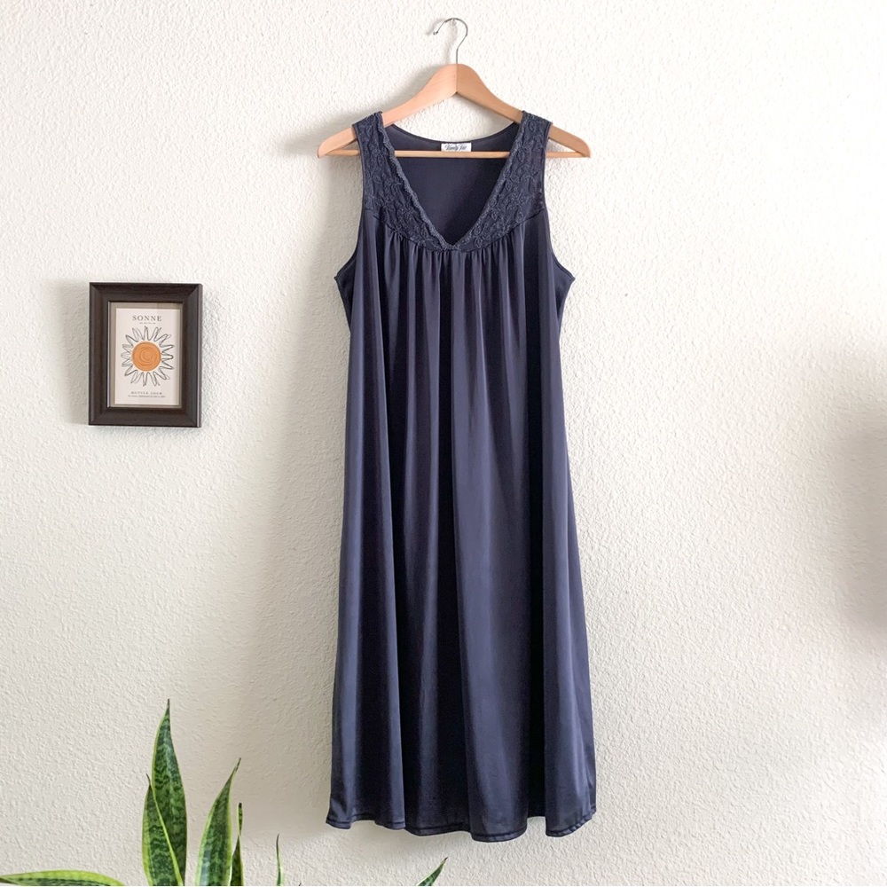 Vintage Vanity Fair V Neck Slip Dress